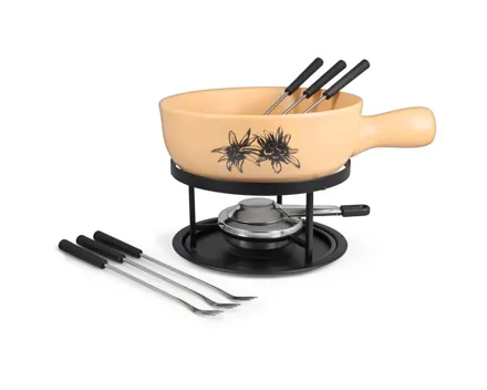 Nouvel Käsefondue-Set Edelweiss 9-teilig