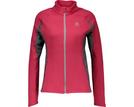 Odlo Damen-Jacke Midlayer Full Zip Sport Tech XS, himbeer
