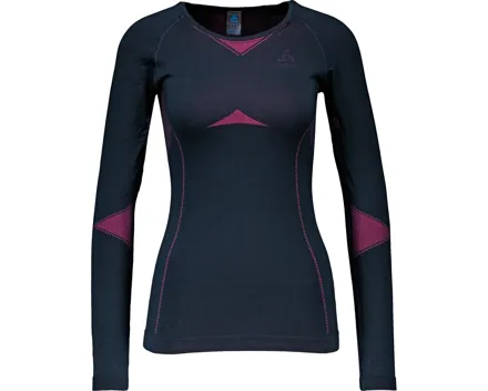 Odlo Performance Damen-Thermolangarmshirt Warm S, rot