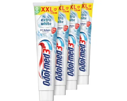 Odol-med3 Zahnpasta Extra White 4 x 125 ml