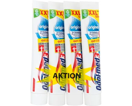 Odol-med3 Zahnpasta Original 4 x 125 ml