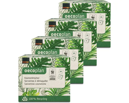 Oecoplan Kosmetiktücher 3-lagig 60 Stück 4x 60St