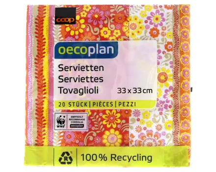 Oecoplan-Servietten Marie rot 33cm 20 Stück