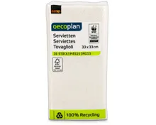 Oecoplan Servietten weiss 33cm 30 Stück