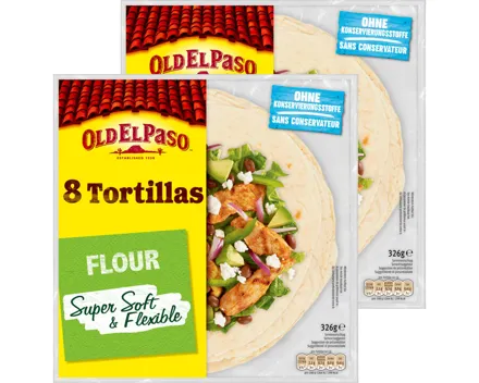 Old El Paso Flour 8 Tortillas 2x 326g