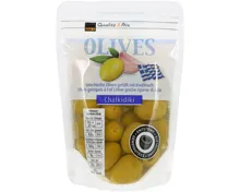 Oliven grün gefüllt Knoblauch