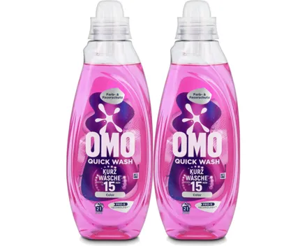 Omo Quick Wash Color 21 Waschgänge 2x 840ml