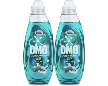 Omo Quick Wash Universal 21 Waschgänge 2x 840ml