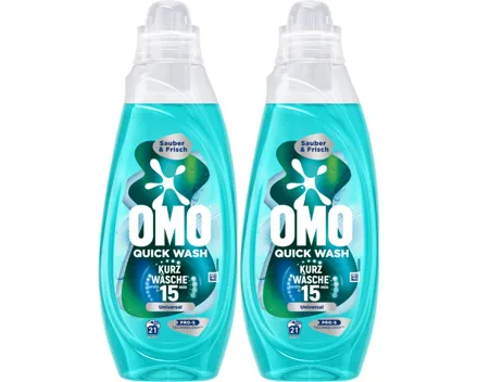 Omo Quick Wash Universal 2x21Waschgänge