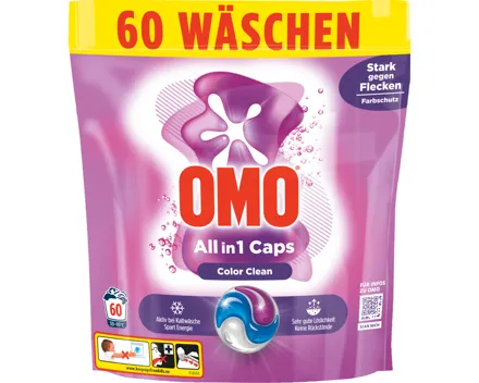 Omo Waschmittel All in 1 Caps Color Clean