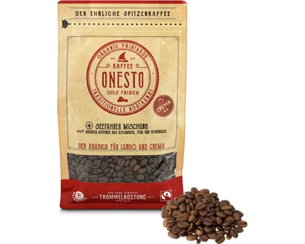 Onesto Bio Bohnenkaffee Seehallen Mischung Crema
