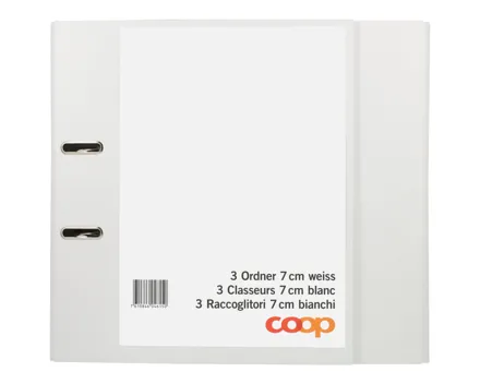 Ordner 7cm weiss 3 Stück