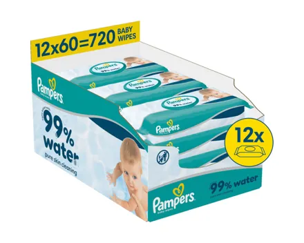 Pampers 99% Water 12x60 Stück