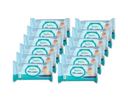 Pampers Feuchttücher 99% Water 60 Stück 12x 60St