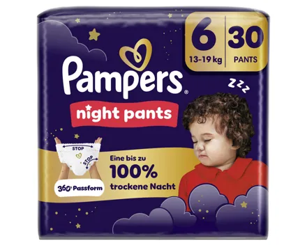 Pampers Night Pants Grösse 6 13-19kg 30 Stück