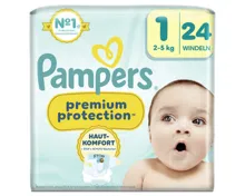 Pampers Premium Protection Grösse 1 Newborn 2-5kg 24 Stück