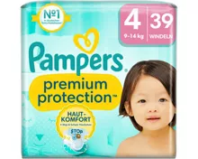 Pampers Premium Protection Grösse 4, 9-14kg, 39 Stück