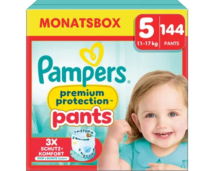 Pampers Premium Protection Pants Grösse 5 Monatsbox 144 Pants