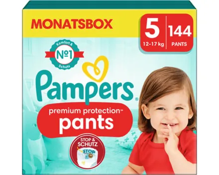 Pampers Premium Protection Pants Grösse 5 Monatsbox 144 Windeln