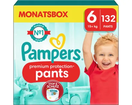 Pampers Premium Protection Pants Grösse 6 Monatsbox 132 Windeln