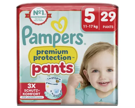 Pampers Premium Protection Pants Junior Grösse 5 11-17 kg 29 Stück