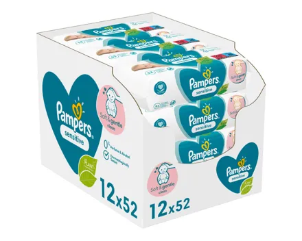 Pampers Sensitive Feuchttücher 12x52 Stück