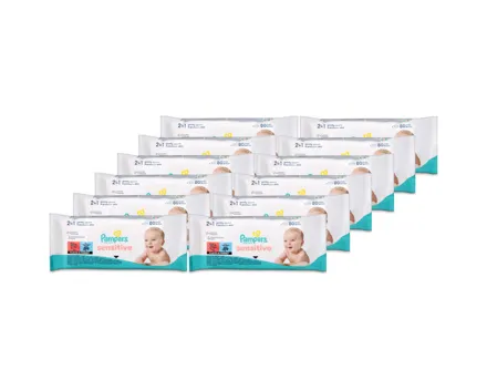 Pampers Sensitive Feuchttücher 80 Stück 12x 80St