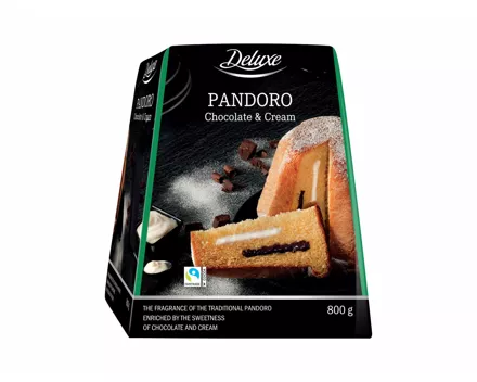 Pandoro Rahm und Schokolade