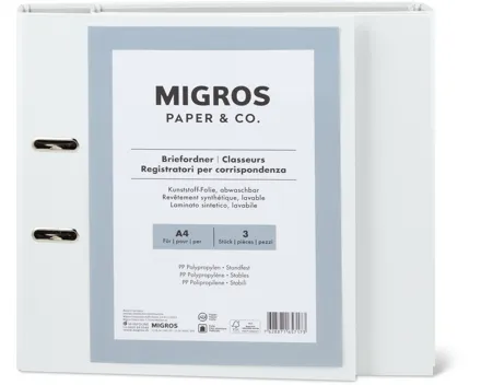 Paper & Co. Briefordner A4, 3er-Pack