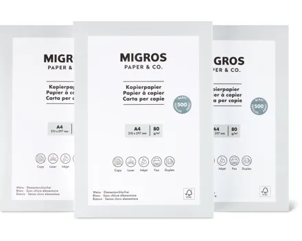 Paper & Co. Kopierpapier A4, FSC®, 3er-Pack