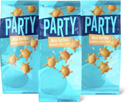 Party Mini Turtles, 3er-Pack