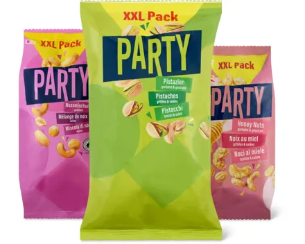 Party-Pistazien, -Nussmischung oder -Honey Nuts
