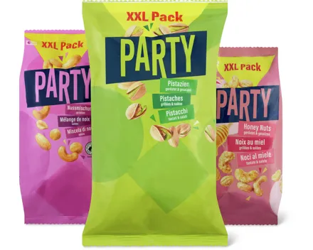 Party-Pistazien, -Nussmischung oder -Honey Nuts