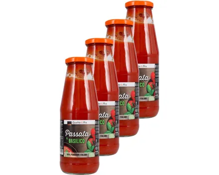 Passata al basilico 4x 690g