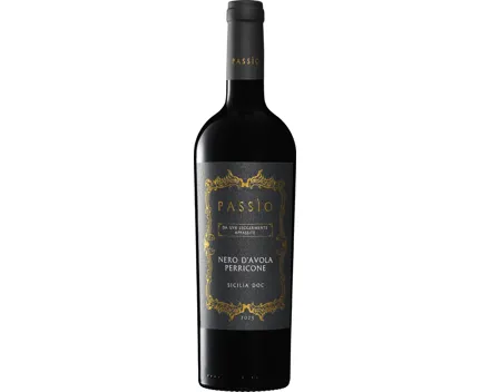 Passìo Nero d’Avola/Perricone Sicilia DOC da uve leggermente appassite