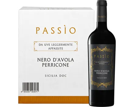 Passìo Nero d’Avola/Perricone Sicilia DOC da uve leggermente appassite