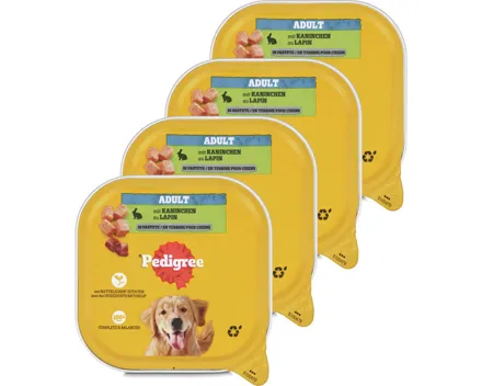Pedigree Hundefutter Kaninchen 4x 300g