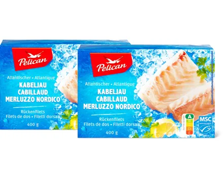 Pelican atlantische Kabeljau-Rückenfilets, MSC