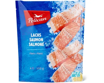 Pelican-Lachsfilets, ASC oder -Kabeljau Rückenfilets, MSC
