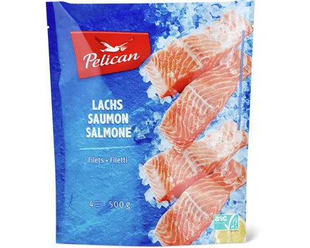 Pelican-Lachsfilets, ASC oder -Kabeljau Rückenfilets, MSC