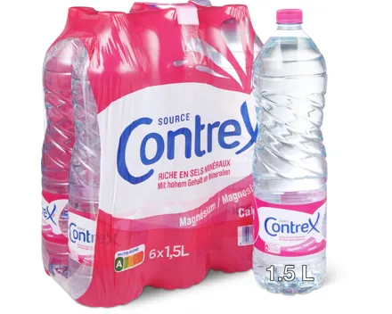 Perrier und Contrex Mineralwasser, 6er-Pack
