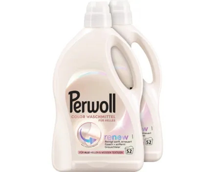 Perwoll Flüssigwaschmittel Helles 2 x 52 Waschgänge