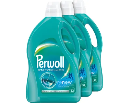 Perwoll Flüssigwaschmittel Sport 3 x 52 Waschgänge