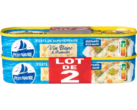 Petit Navire Makrelenfilets in Weisswein