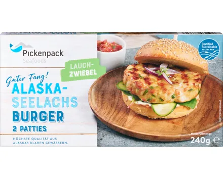 Pickenpack Alaska-Seelachsburger
