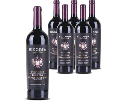 Piemonte DOC Barbera Appassimento Ricossa 6x 75cl (2023) – Rotwein, Italien (0.75l)