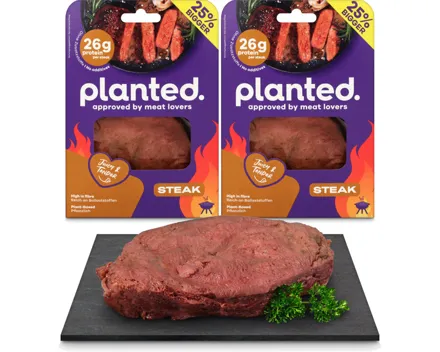 Planted vegane Alternative zu Steak 2x 150g