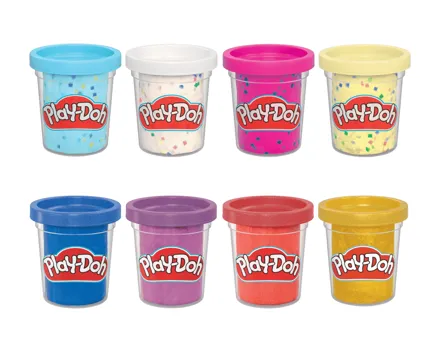 Play-Doh Konfetti-/Schimmer-Knete, 4er-Set