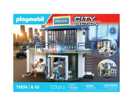 Playmobil 71874 Polizeiwache mit Fahndungsraum