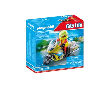 Playmobil® City Life 71205 Notarzt-Motorrad mit Blinklicht 4+ Jahre